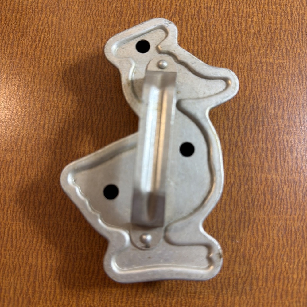 Donald Duck Aluminum Cookie Cutter Vintage 4" Long 1950's